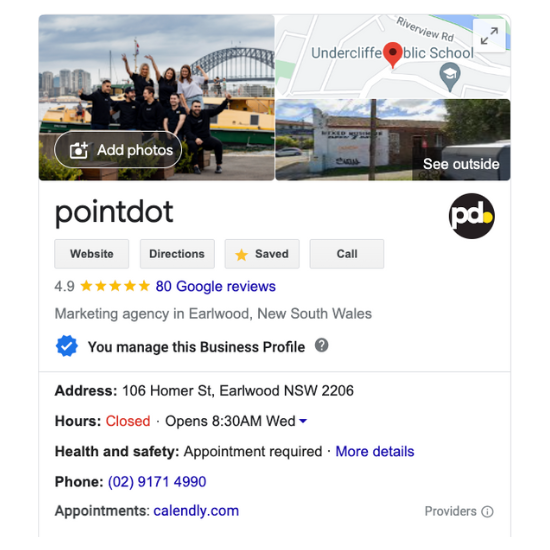 marketing agency, local SEO, pointdot